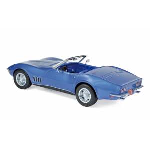 1/18 Chevrolet Corvette Convertible 1969 синий металлик