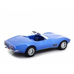 1/18 Chevrolet Corvette Convertible 1969 синий металлик