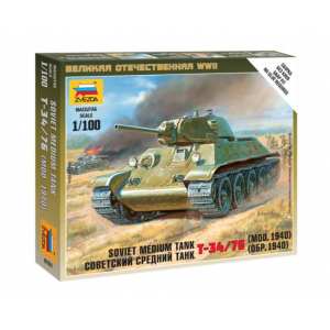 1/100 Советский средний танк Т-34/76 (обр 1940г)