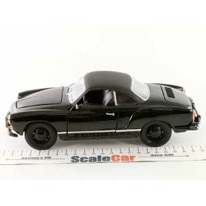 1/18 Volkswagen Karmann Ghia 1966 Black Bandit Collection черный