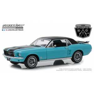 1/18 Ford Mustang Coupe Ski Country Special 1967 Winter Park бирюзовый