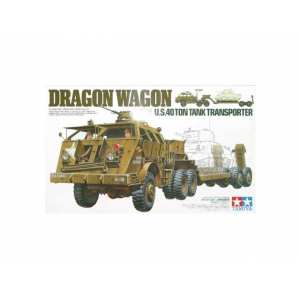 1/35 Американский танковый транпортер Dragon Wagon с прицепом