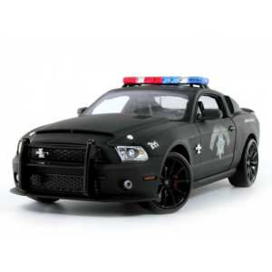 1/18 Ford Mustang Shelby GT500 Super Snake Highway Patrol Police матовый черный