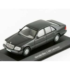 1/43 Mercedes-Benz S600 W140 1993 короткая база черный