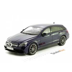 1/18 Mercedes-Benz CLS63 AMG Shooting Brake (X218) темно-синий мет. Тираж 1000 шт.