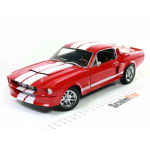 1/18 FORD Mustang Shelby GT-500 1967 Red with White Stripes