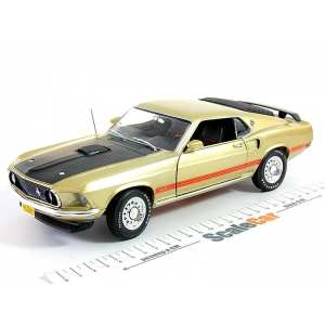 1/18 Ford Mustang Mach 1 Gold 50th Anniversary 1969 золотой