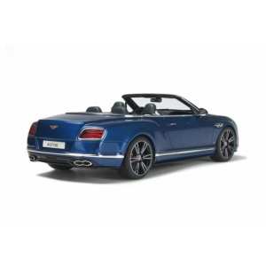 1/18 BENTLEY CONTINENTAL GT V8 S CABRIOLET Sequin Blue 2015 синий