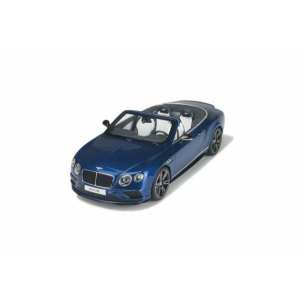 1/18 BENTLEY CONTINENTAL GT V8 S CABRIOLET Sequin Blue 2015 синий