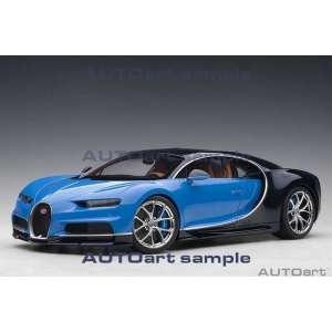 1/12 Bugatti Chiron синий с черным