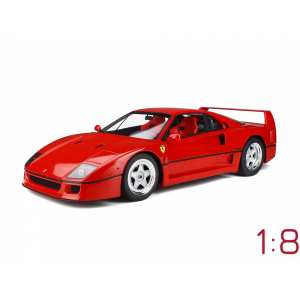 1/8 Ferrari F40 красный (в комплекте с подставкой и боксом)
