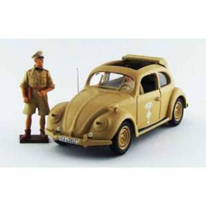 1/43 Volkswagen Beetle Africa Korps 1941 с фигуркой Роммеля и водителя