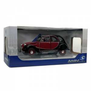 1/18 Citroen 2CV Charleston 1982 burgundy with black