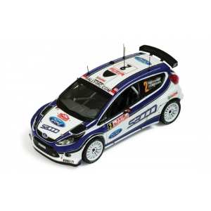 1/43 Ford FIESTA S2000 2 M.Hirvonen/J.Lehtinen WINNER Rally Monte Carlo 2010 (with chandelier)