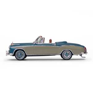 1/43 Mercedes-Benz 220SE 1959 W128 cabrio blue with beige