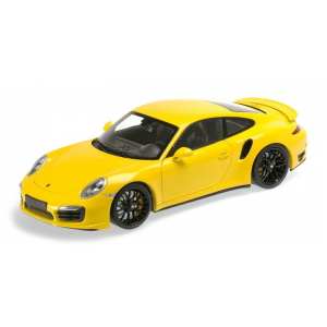 1/18 PORSCHE 911 TURBO S (991) - 2013 yellow/black rims