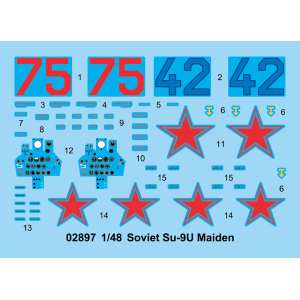 1/48 Soviet training aircraft Su-9U Maiden