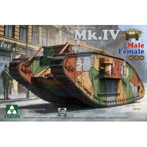 1/35 WWI Heavy Battle Tank Mk.IV Male/Female 2 In 1
