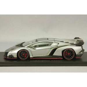 1/43 Lamborghini Veneno серый с красной полосой