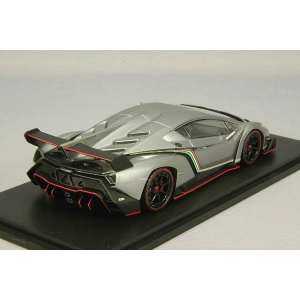 1/43 Lamborghini Veneno серый с красной полосой