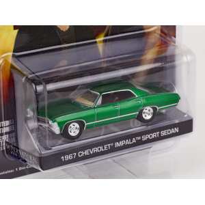 1/64 Chevrolet Impala Sport Sedan 1967 (из телесериала Сверхъестественное) специальное издание Гринлайт с зеленым кузовом