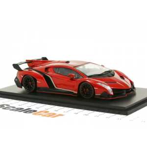 1/43 Lamborghini Veneno (red metallic with red stripe)