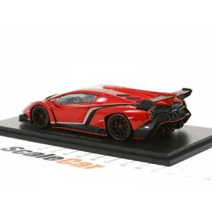 1/43 Lamborghini Veneno (red metallic with red stripe)