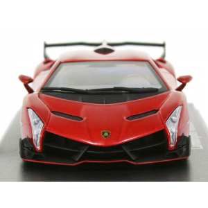 1/43 Lamborghini Veneno (red metallic with red stripe)