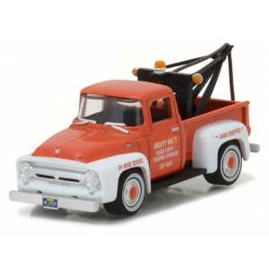 1/64 Ford F-100 Pick Up tow truck 1956 red with white