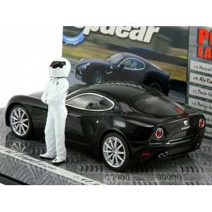 1/43 Alfa Romeo 8C Competizione 2005 черный металлик TOP GEAR с фигуркой Стига