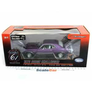 1/24 Dodge Challenger R/T 1970 фиолетовый