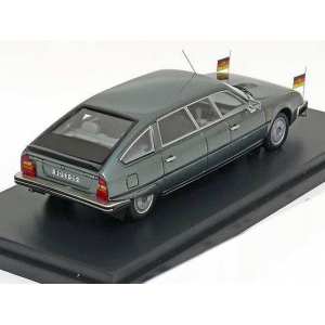 1/43 Citroen CX Nilsson 1985 DDR-Staatslimousine mit Standarten машина Эрика Хонекера, серый металлик