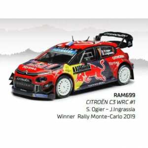 1/43 Citroen C3 WRC 1 Ogier/Ingrassia Победитель Rally Monte Carlo 2019