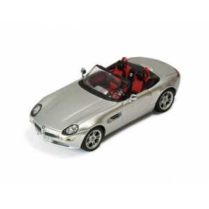 1/43 BMW Z8 Mettalic Silver with Red/Black Interiors 2001