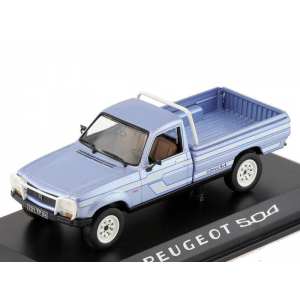 1/43 Peugeot 504 Pick Up 4x4 Dangel California 1985 Light Blue Metallic