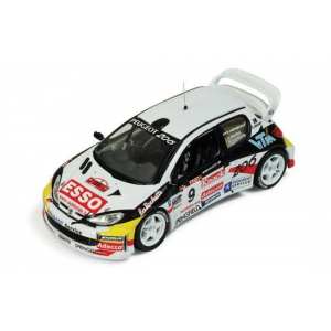 1/43 Peugeot 206 WRC 9 P.Snijers - E.v.d.Pluym Ypres Rally 2000