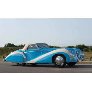 1/43 Talbot-Lago T26 Grand Sport Cabriolet Saoutchik 1948 закрытый синий