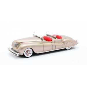 1/43 Chrysler Newport Dual Cowl Phaeton LeBaron 1941 золотистый с красным салоном