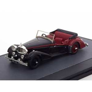 1/43 Alvis 4.3 Litre Vanden Plas Tourer Cabriolet 1938 черный с красным