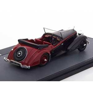 1/43 Alvis 4.3 Litre Vanden Plas Tourer Cabriolet 1938 черный с красным