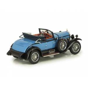 1/43 Mercedes-Benz 630K W06 Sport Cabriolet by Hibbard & Darrin 38182 1927 голубой с синим