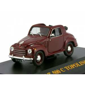 1/43 Fiat 500 C Toppolino 1949 бордовый