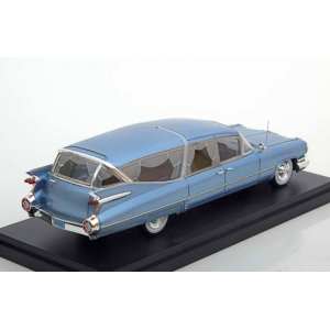 1/43 Cadillac S&S Superior Hearse (катафалк) 1959 голубой металлик