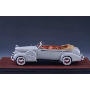 1/43 Cadillac V16 Series 90 Fleetwood Sedan Convertible (открытый) 1938 серый