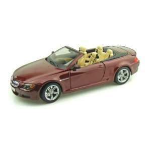 1/18 BMW M6 Cabriolet бордовый мет
