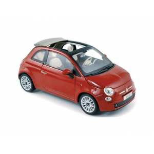 1/18 Fiat 500 Cabriolet 2009 Pearl Red