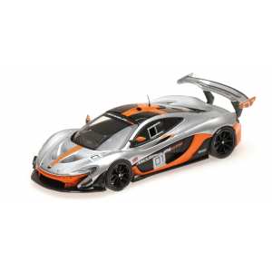 1/43 McLaren P1 GTR Design Concept - 2015 серебристый с черным и оранжевым