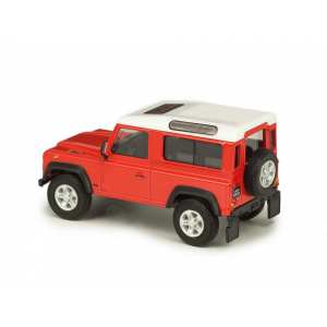 1/43 Land Rover Defender 90 SWB красный с белой крышей