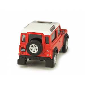 1/43 Land Rover Defender 90 SWB красный с белой крышей