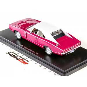 1/43 Dodge Charger 1970 розовый/белый